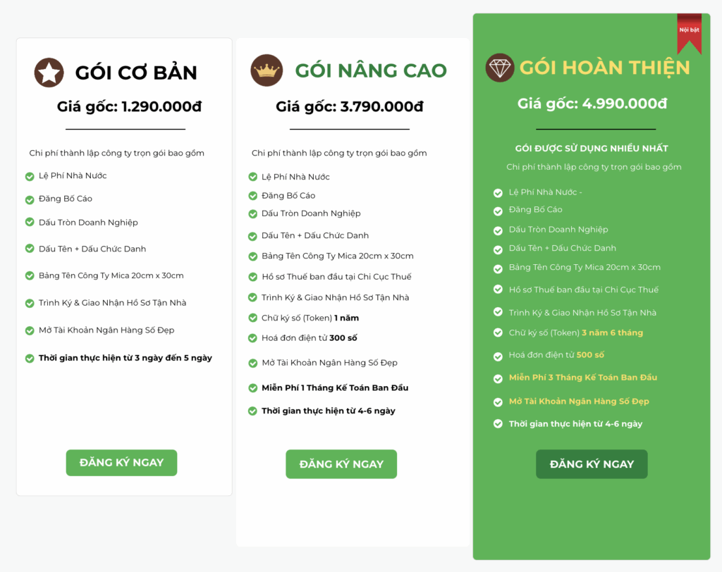 Dịch vụ thành lập công ty